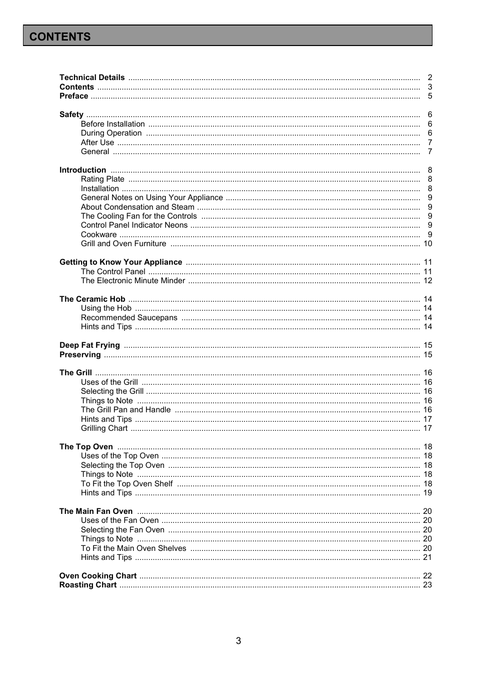 Tricity Bendix SIE553 User Manual | Page 3 / 32