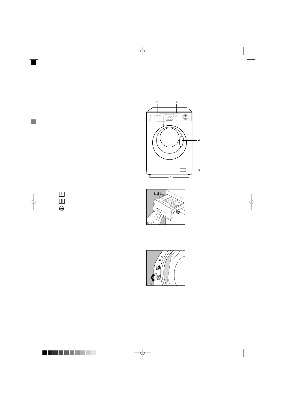 Description of the appliance, Detergent dispenser drawer, Child safety feature | Tricity Bendix AW 1560 W User Manual | Page 5 / 28