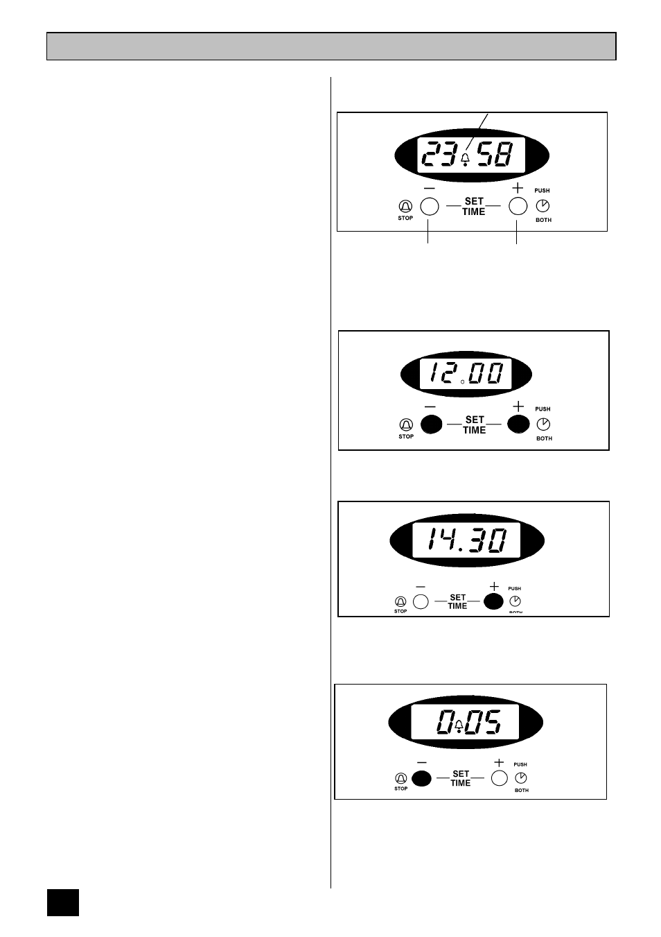 The electronic minute minder, The timer | Tricity Bendix RE60GC User Manual | Page 12 / 36