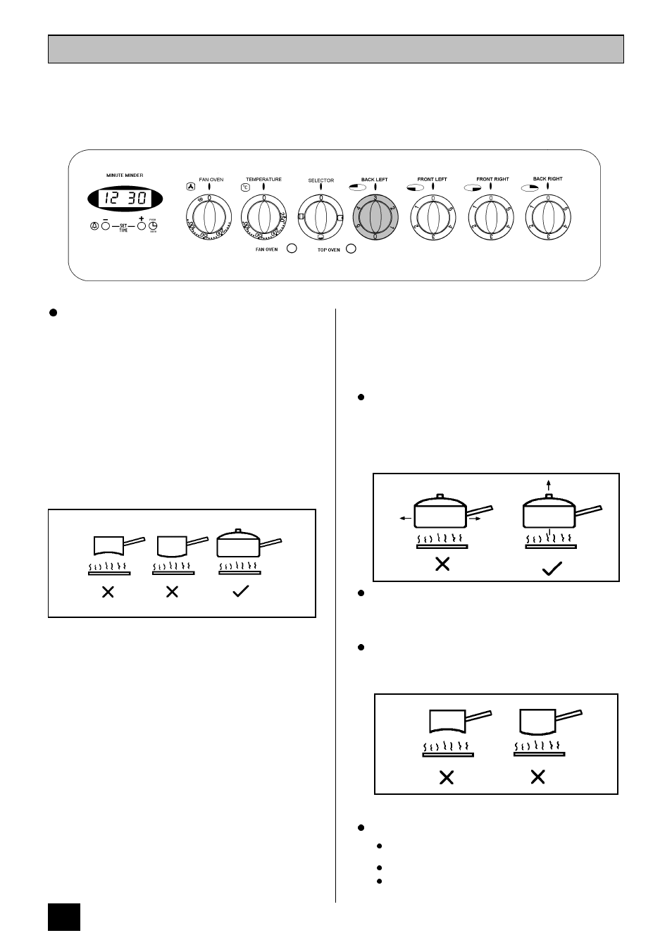 The ceramic hob | Tricity Bendix RE60GC User Manual | Page 14 / 36