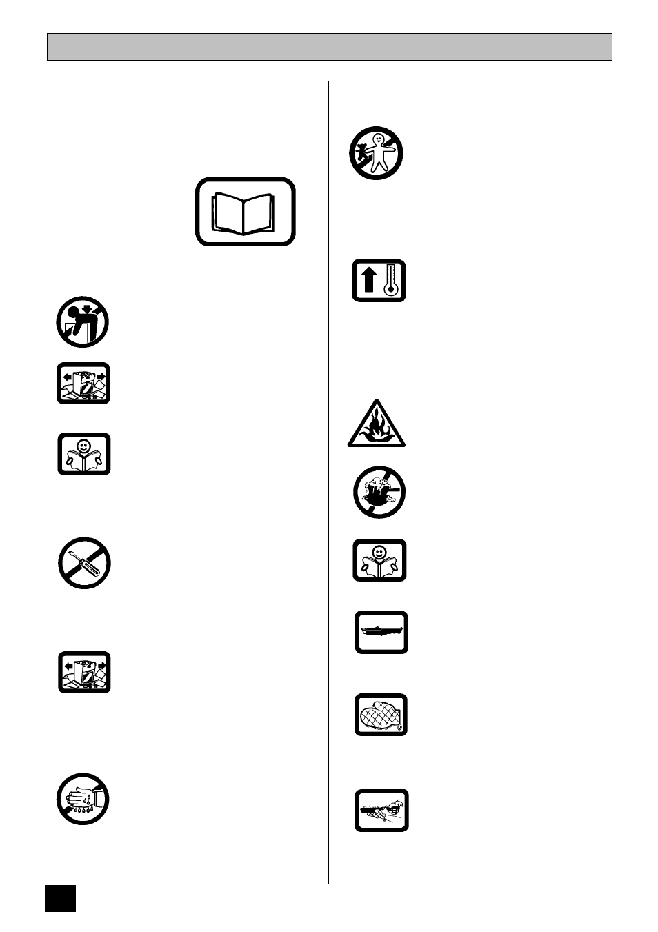 Safety | Tricity Bendix SUSSEX User Manual | Page 6 / 44