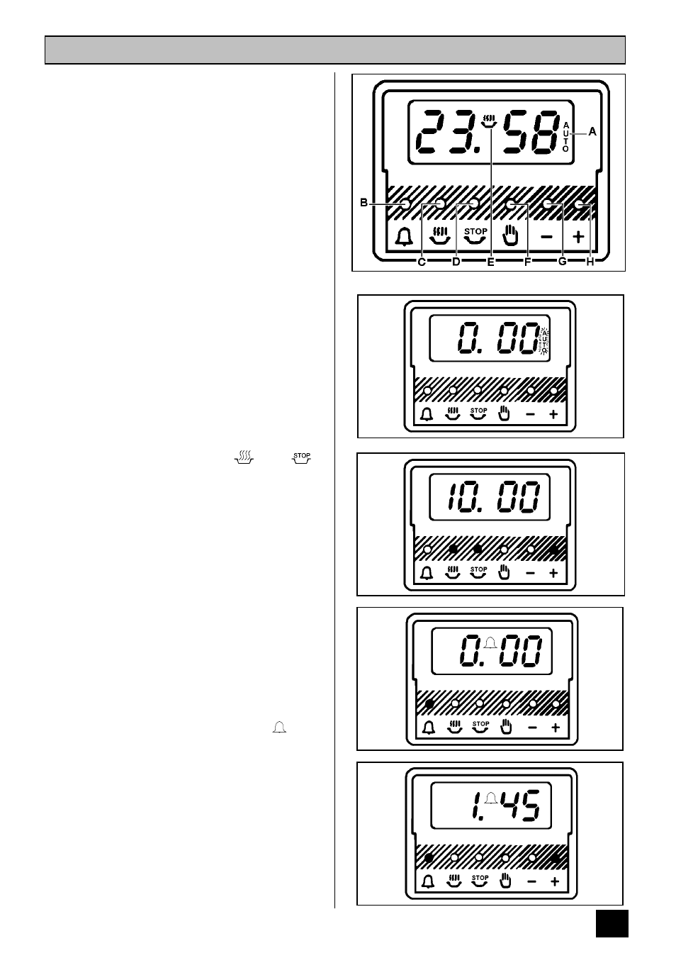 The electronic timer | Tricity Bendix SURREY User Manual | Page 17 / 38