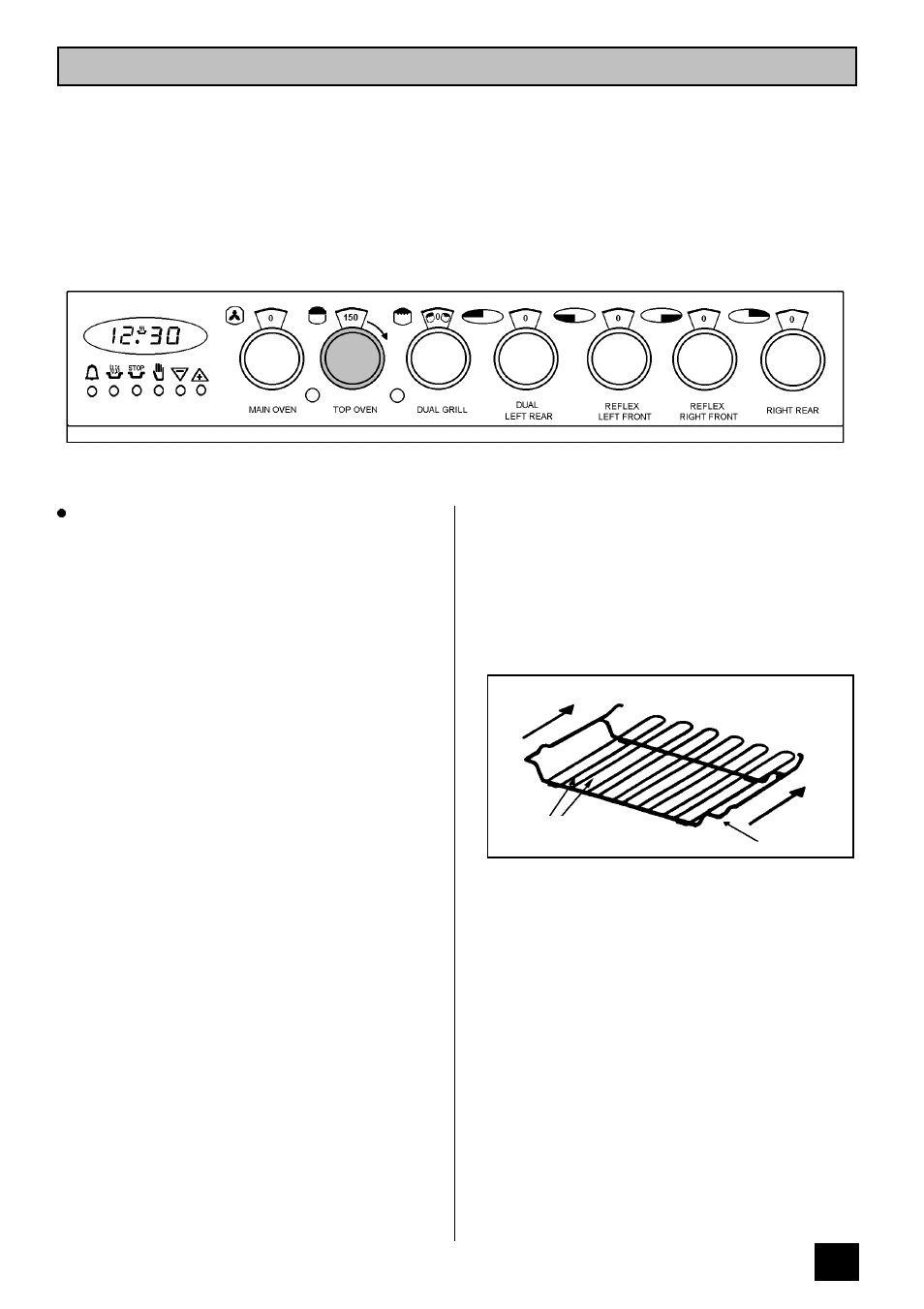 The top oven | Tricity Bendix SI 452 User Manual | Page 19 / 40