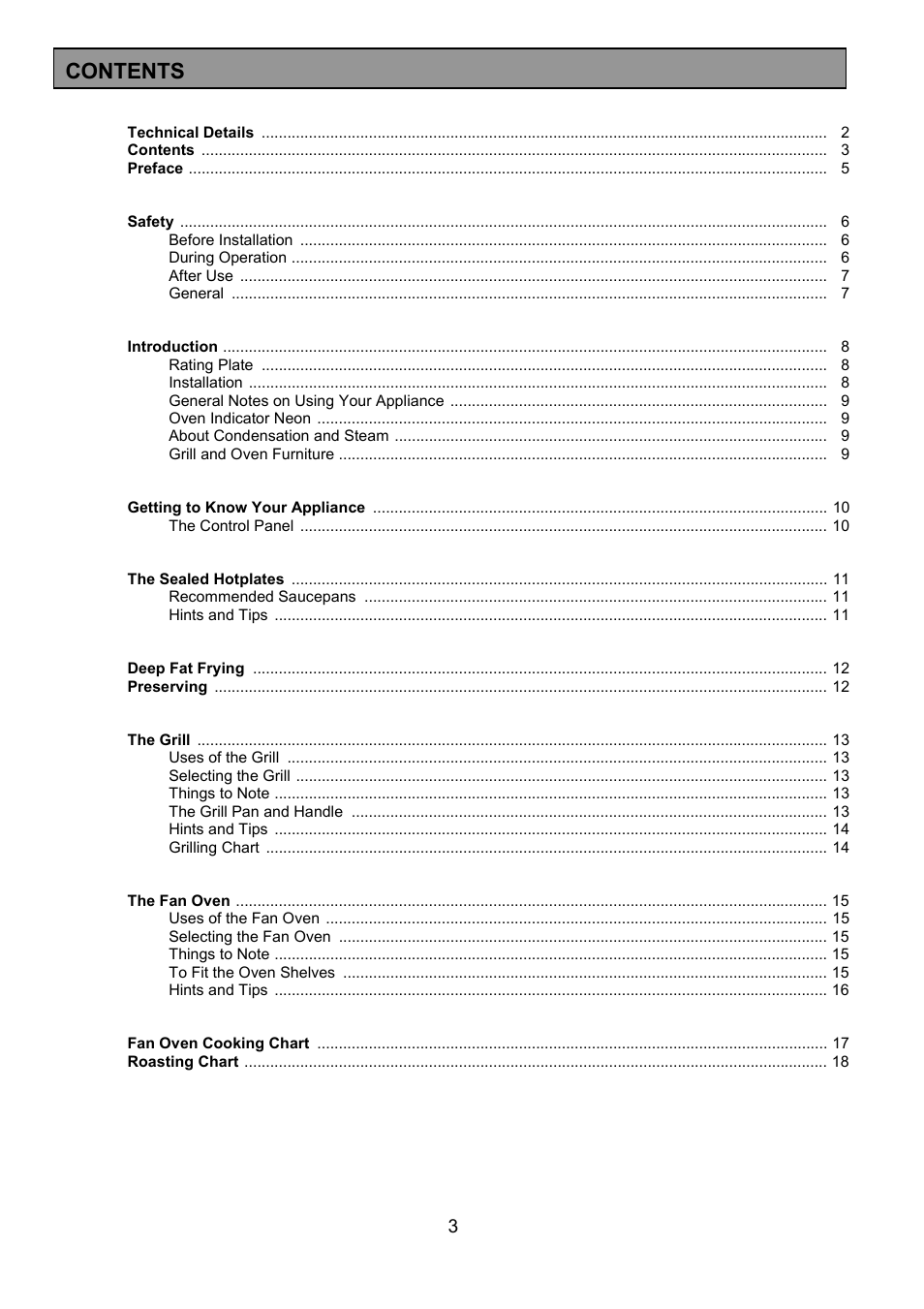 Tricity Bendix SIE305 User Manual | Page 3 / 28