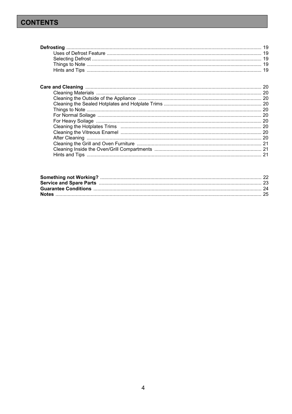 Tricity Bendix SIE305 User Manual | Page 4 / 28