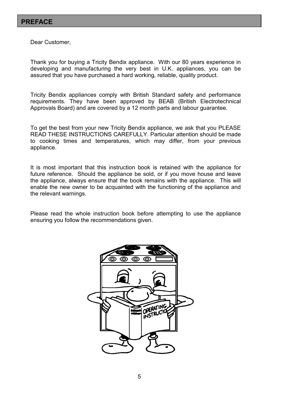 Tricity Bendix SIE305 User Manual | Page 5 / 28