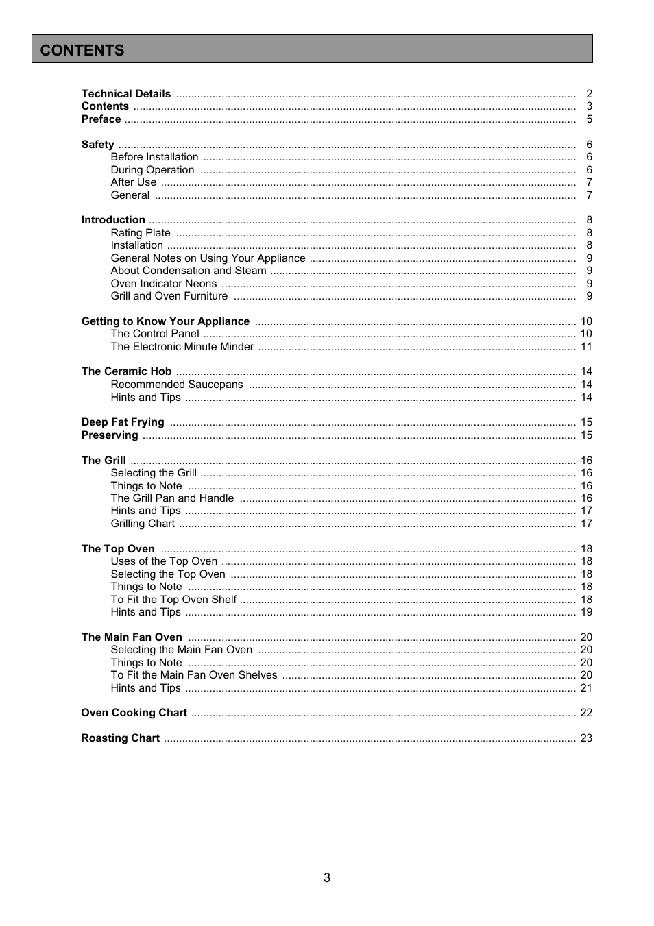 Tricity Bendix RE50GC User Manual | Page 3 / 32