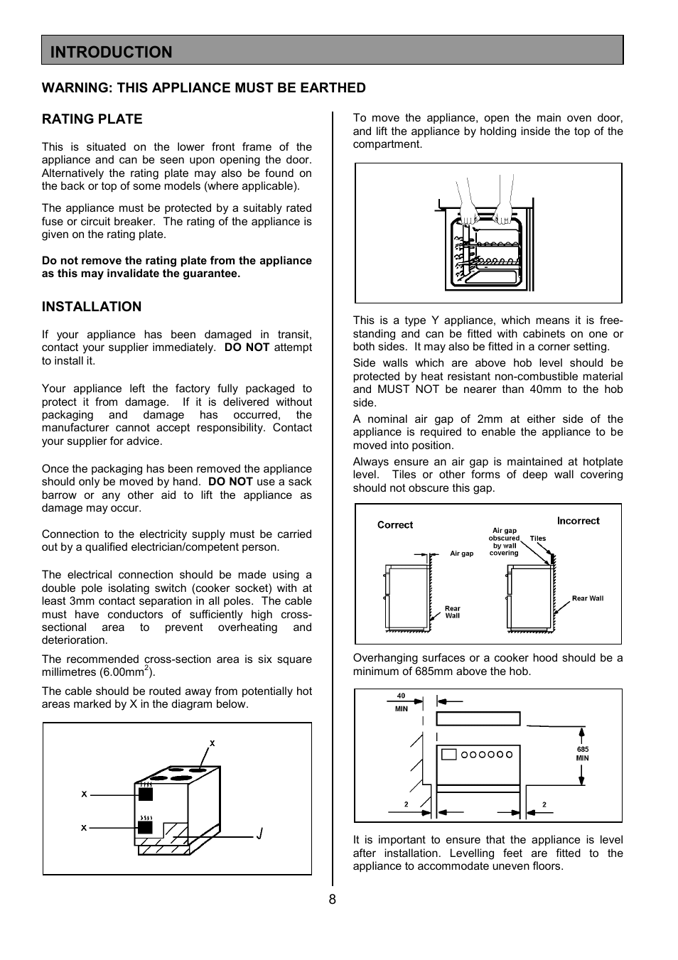 Introduction | Tricity Bendix SE402 User Manual | Page 8 / 28