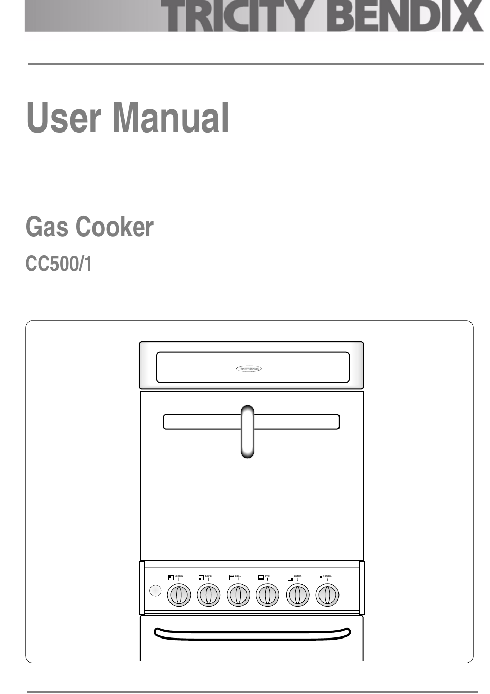 Tricity Bendix CC500/1 User Manual | 36 pages