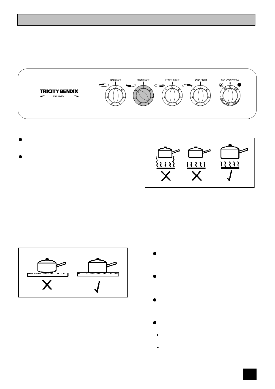 The sealed hotplates | Tricity Bendix SI 251 User Manual | Page 11 / 28