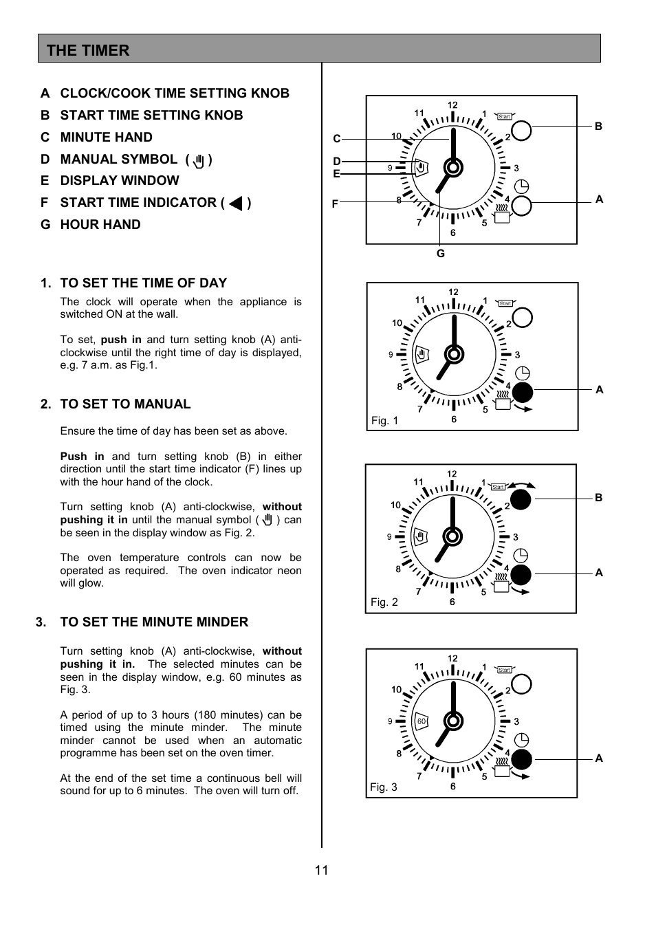 The timer | Tricity Bendix SB432 User Manual | Page 11 / 32