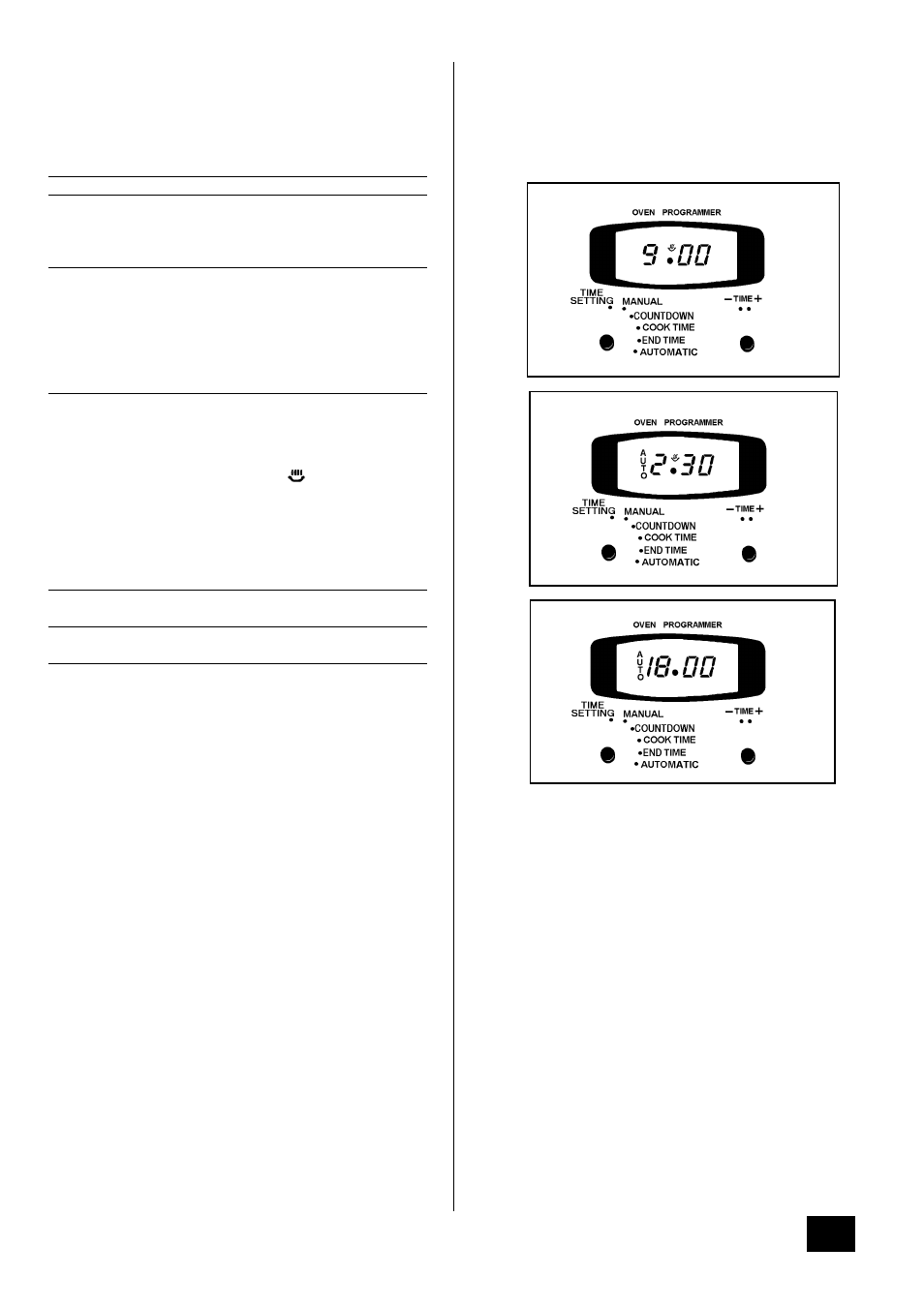 13 setting the controls for automatic use | Tricity Bendix CSIE 510 User Manual | Page 13 / 36