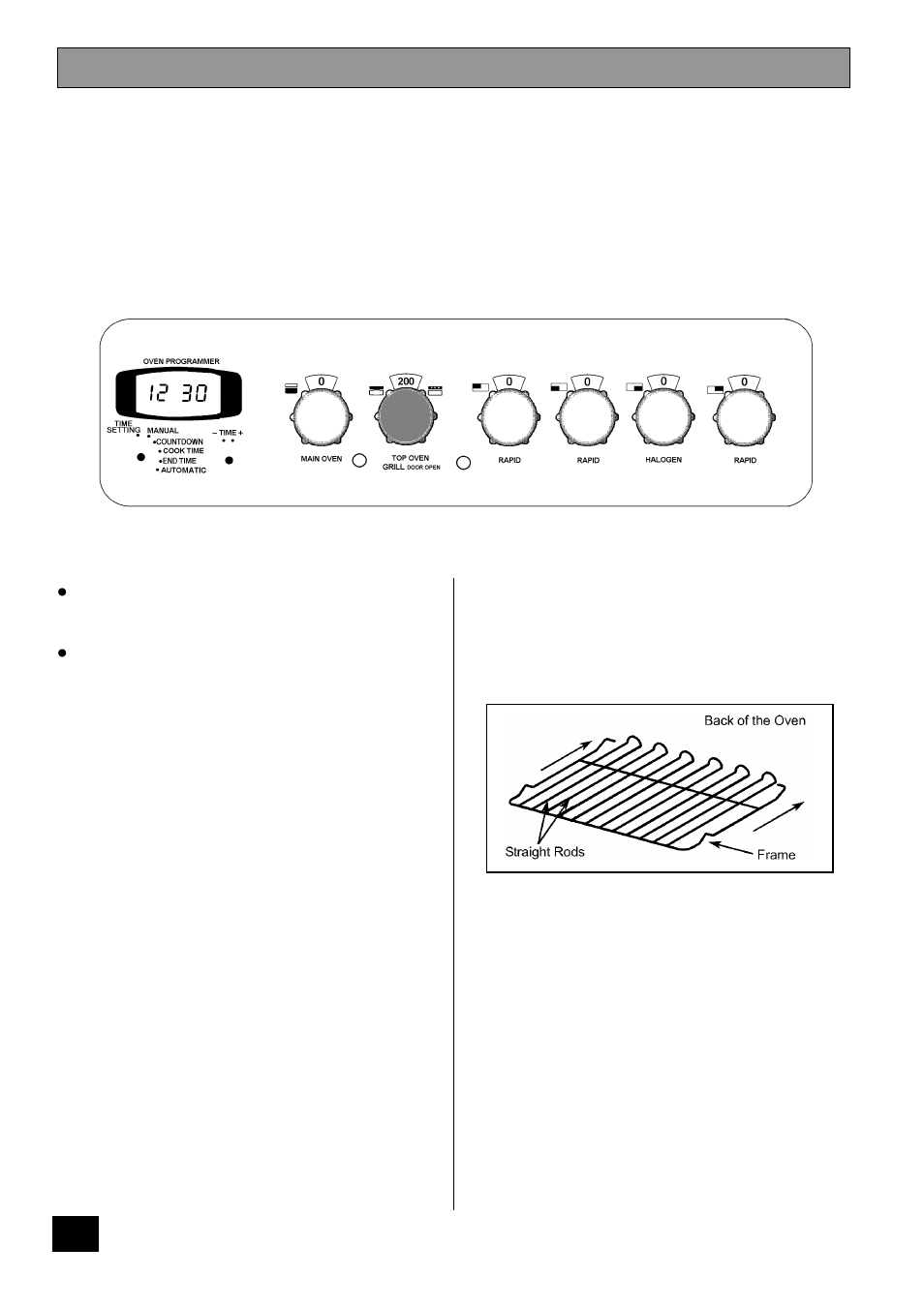 The top oven | Tricity Bendix CSIE 510 User Manual | Page 18 / 36