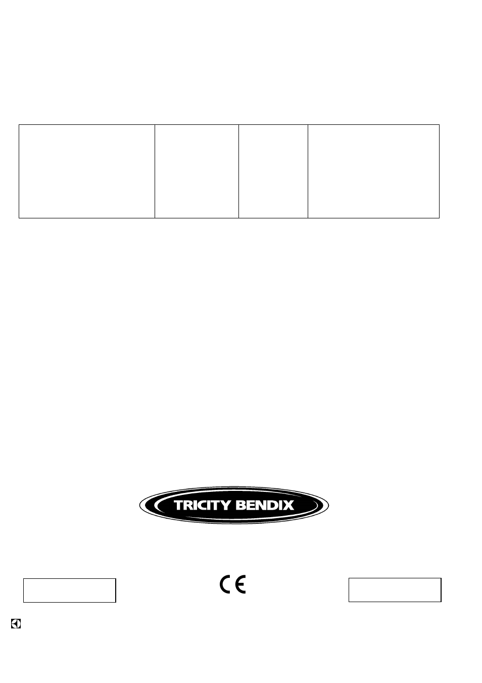 Tricity Bendix CSIE 510 User Manual | Page 36 / 36