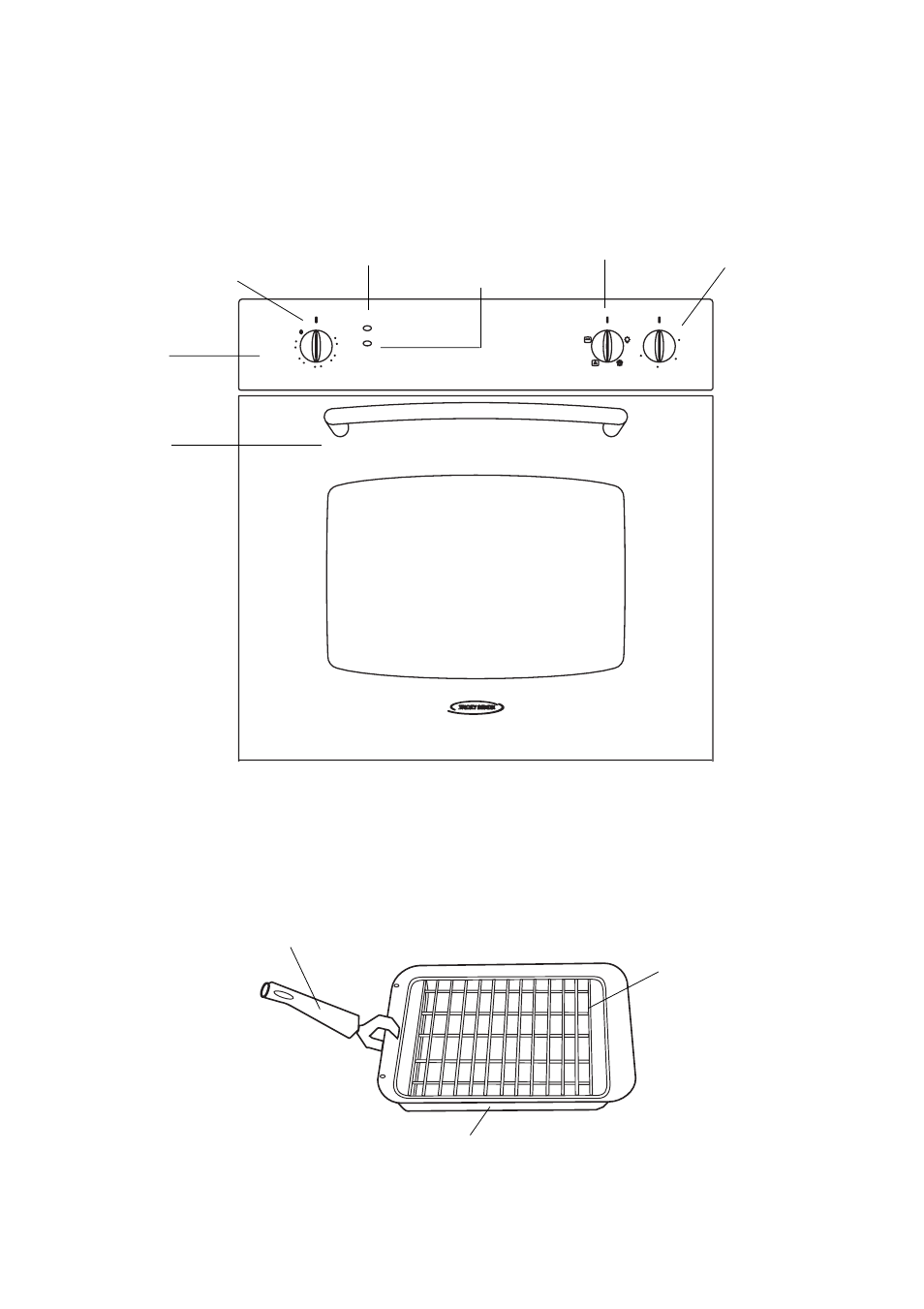 Description of the appliance, Accessories, Control panel oven function control light | Tricity Bendix TBS 603 User Manual | Page 5 / 22