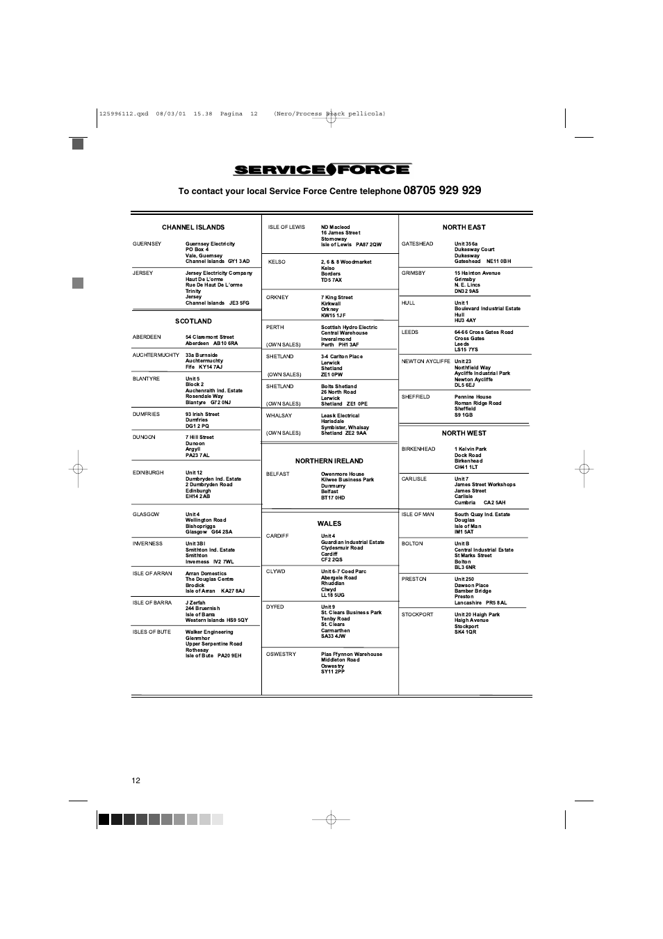 Tricity Bendix TM 560 User Manual | Page 12 / 14