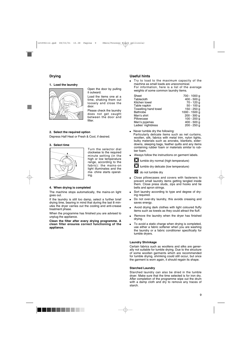 Tricity Bendix TM 560 User Manual | Page 9 / 14