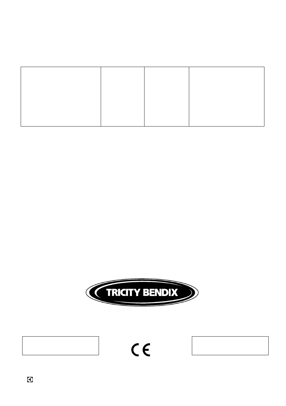 Rating plate reference | Tricity Bendix RSE50M User Manual | Page 28 / 28