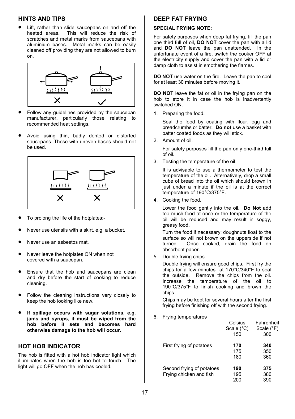 Tricity Bendix SIE557 User Manual | Page 17 / 36