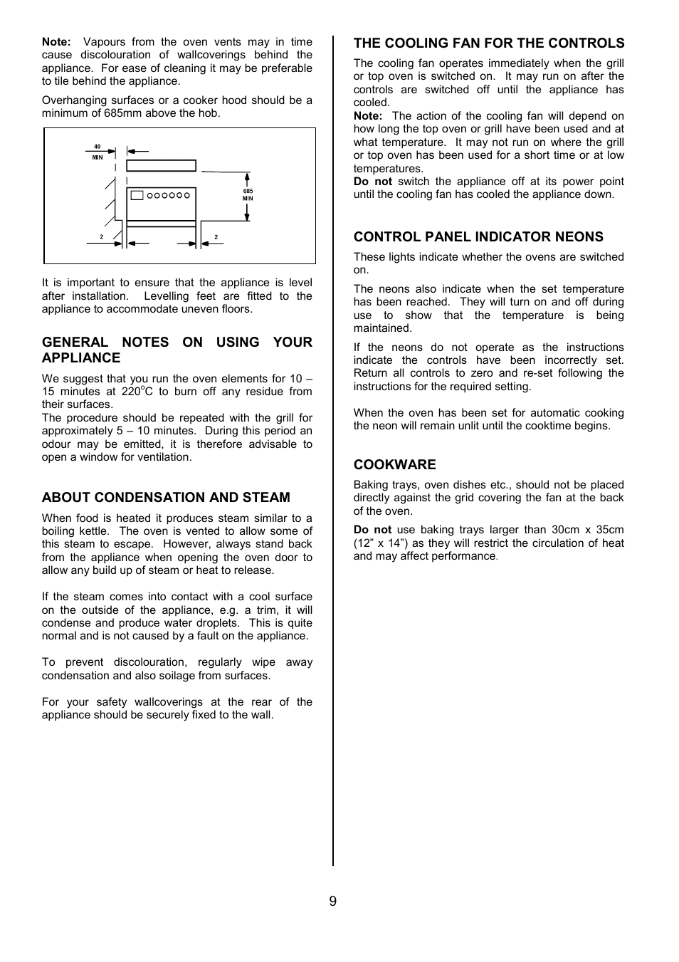 Tricity Bendix SIE557 User Manual | Page 9 / 36