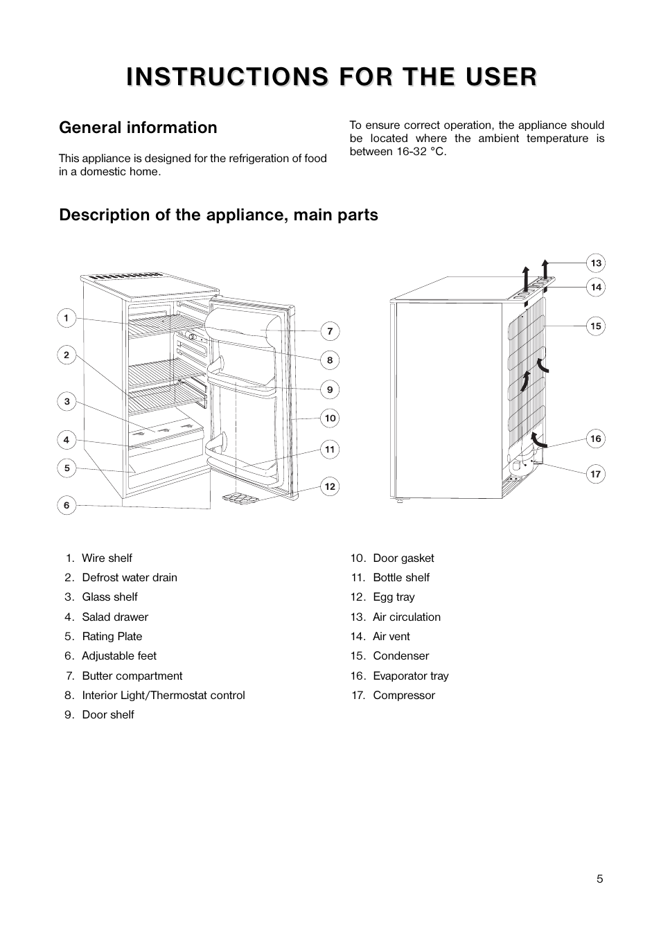 Tricity Bendix TB 59 L User Manual | Page 5 / 20