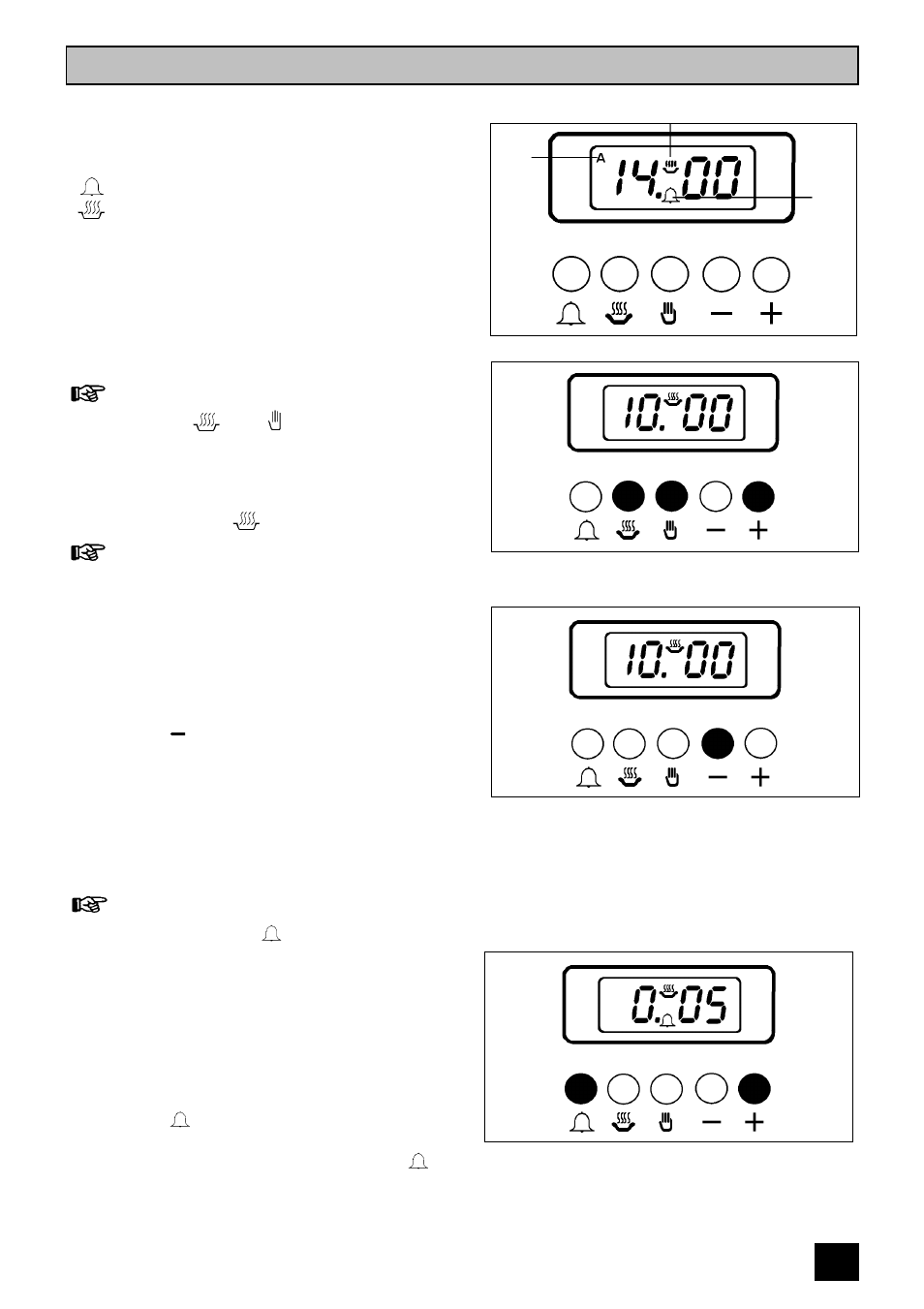 The electronic timer, The minute minder | Tricity Bendix E 750 User Manual | Page 11 / 56