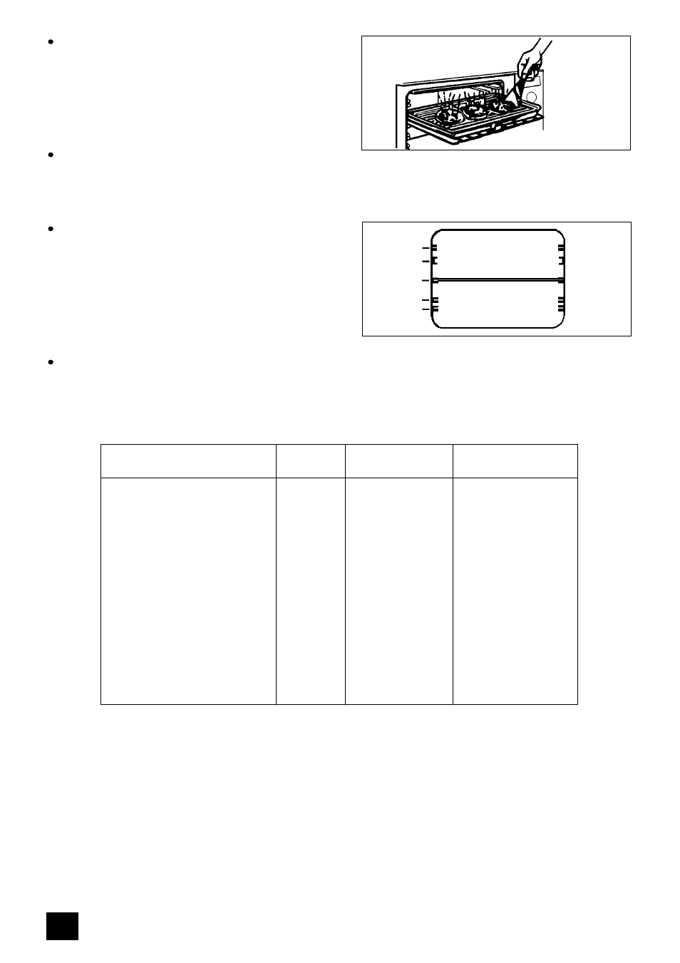 Thermal grilling chart | Tricity Bendix E 750 User Manual | Page 26 / 56