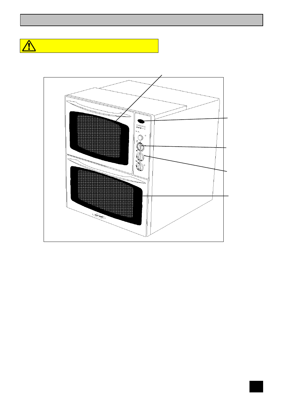 Description of the cooker, Built in electric double oven | Tricity Bendix E 750 User Manual | Page 5 / 56