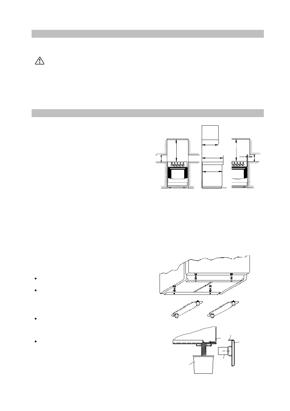 Important safety requirements, Location, Levelling | Important | Tricity Bendix SE 210 User Manual | Page 18 / 20