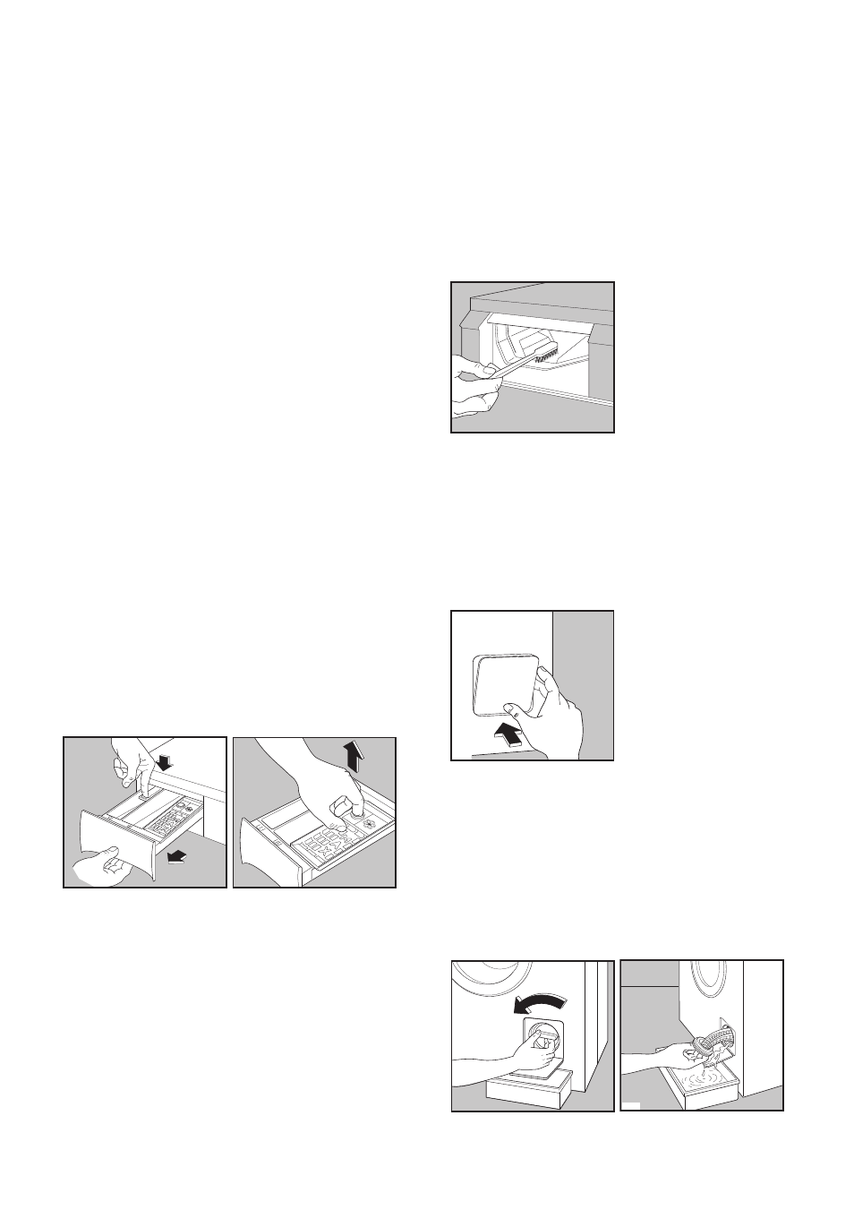 Maintenance and cleaning, Descaling, After each wash | External cleaning, Cleaning the dispenser drawer, Cleaning the drawer recess, Cleaning the filter | Tricity Bendix AW 1253 W User Manual | Page 16 / 28