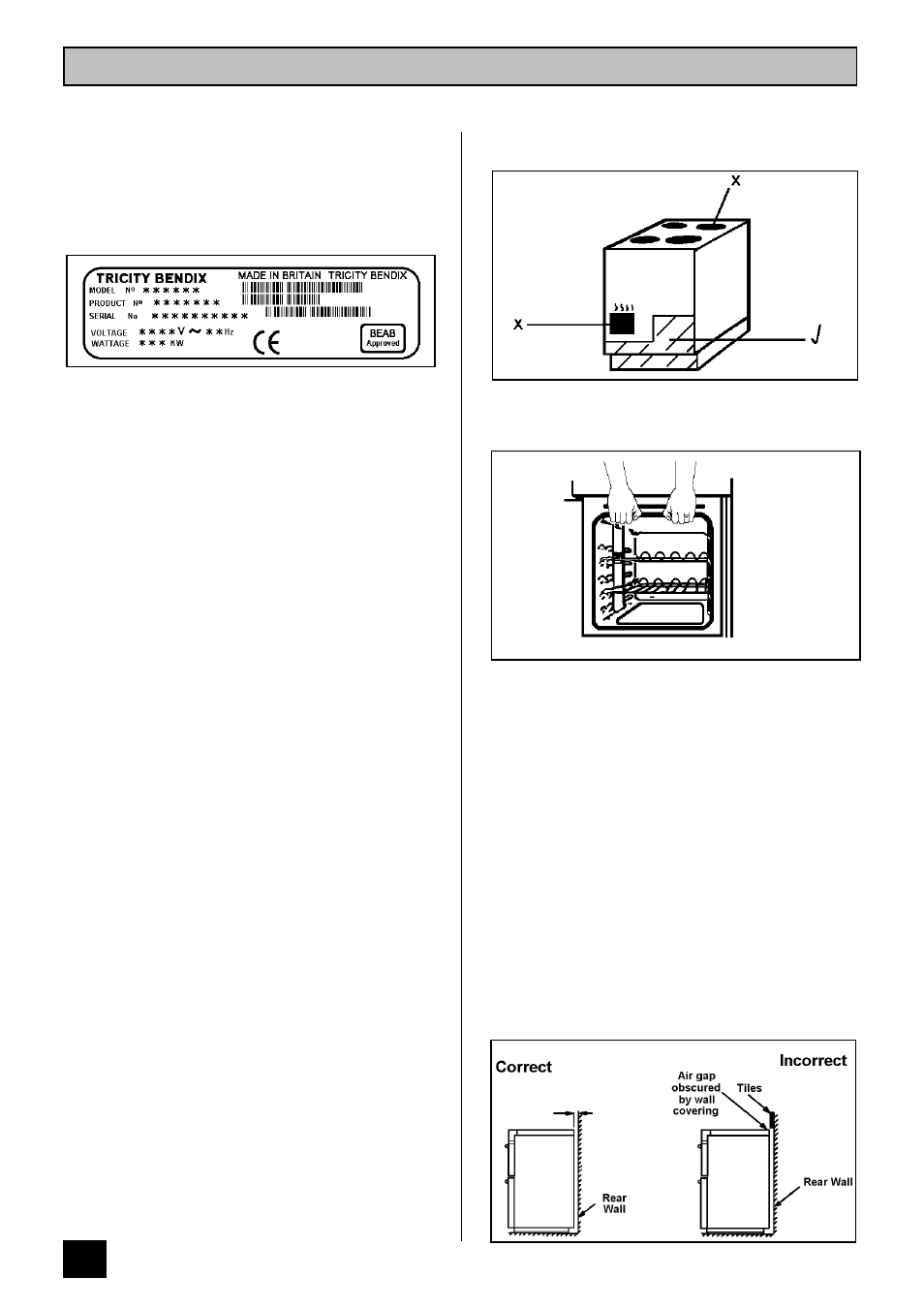 Introduction | Tricity Bendix CSIE316 User Manual | Page 8 / 32