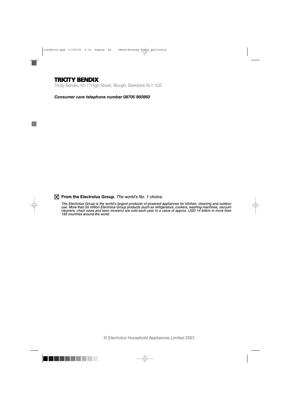 Tricity Bendix AW 1054 W User Manual | Page 28 / 28