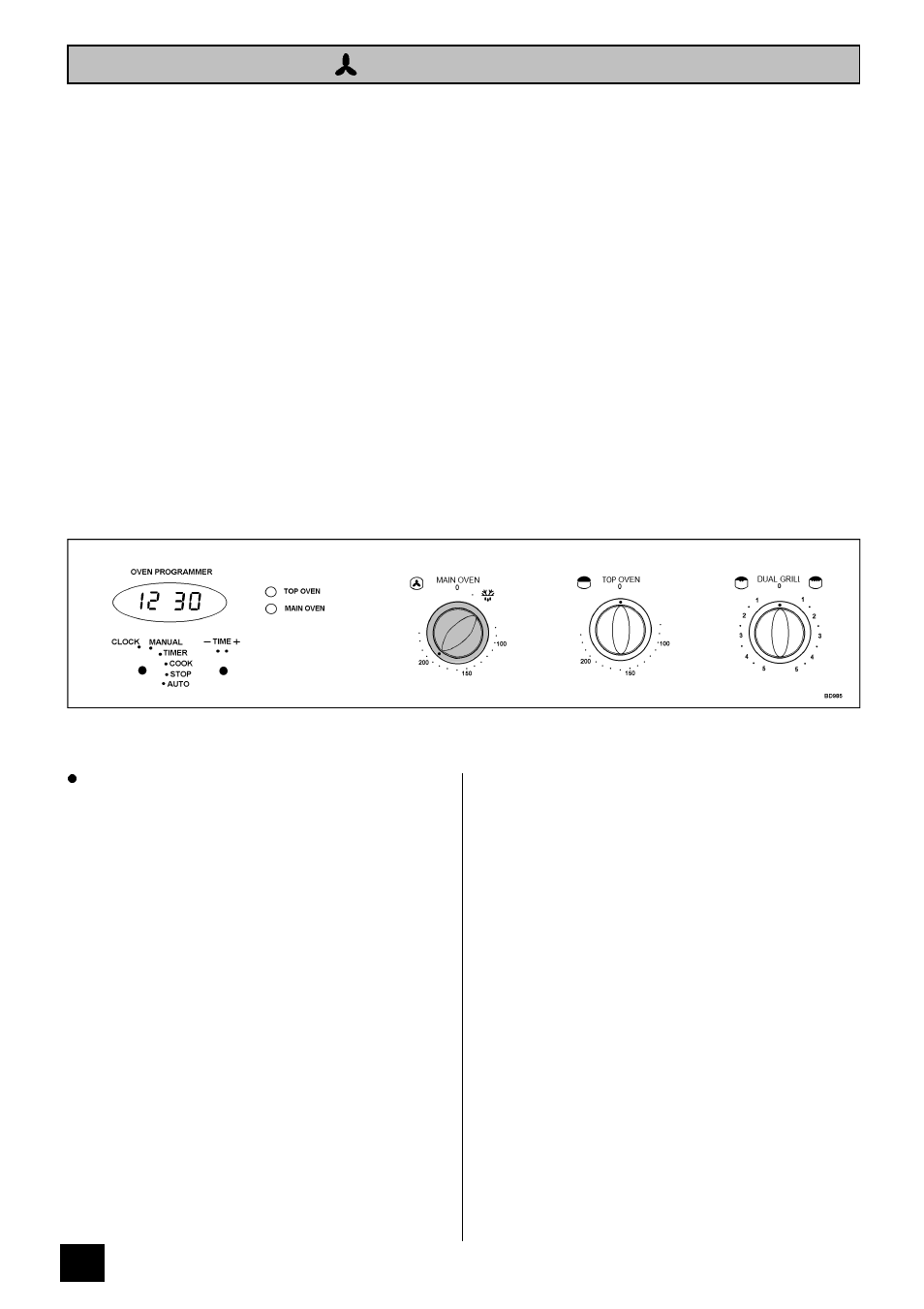 The main fan oven | Tricity Bendix BD 985 User Manual | Page 24 / 40