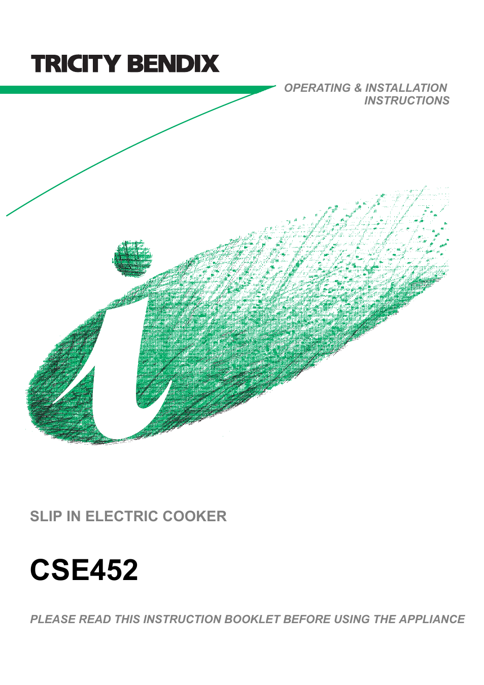Tricity Bendix CSE452 User Manual | 36 pages