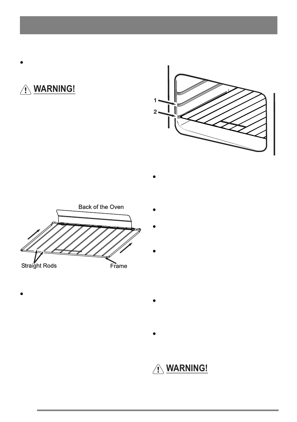 Hints and tips, Warning | Tricity Bendix U30395 SG558/1 User Manual | Page 16 / 40