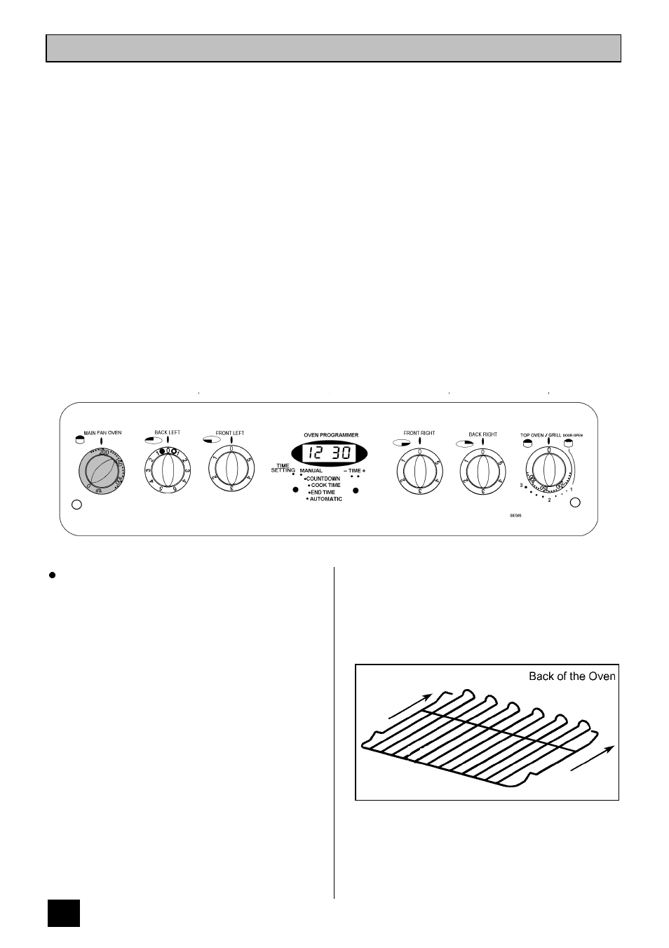 The main fan oven | Tricity Bendix SIE 505 SSE/BZ User Manual | Page 20 / 36