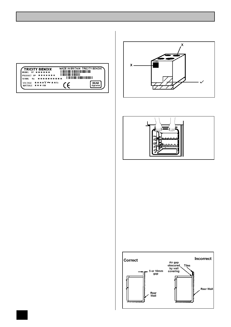 Introduction | Tricity Bendix SIE 505 SSE/BZ User Manual | Page 8 / 36