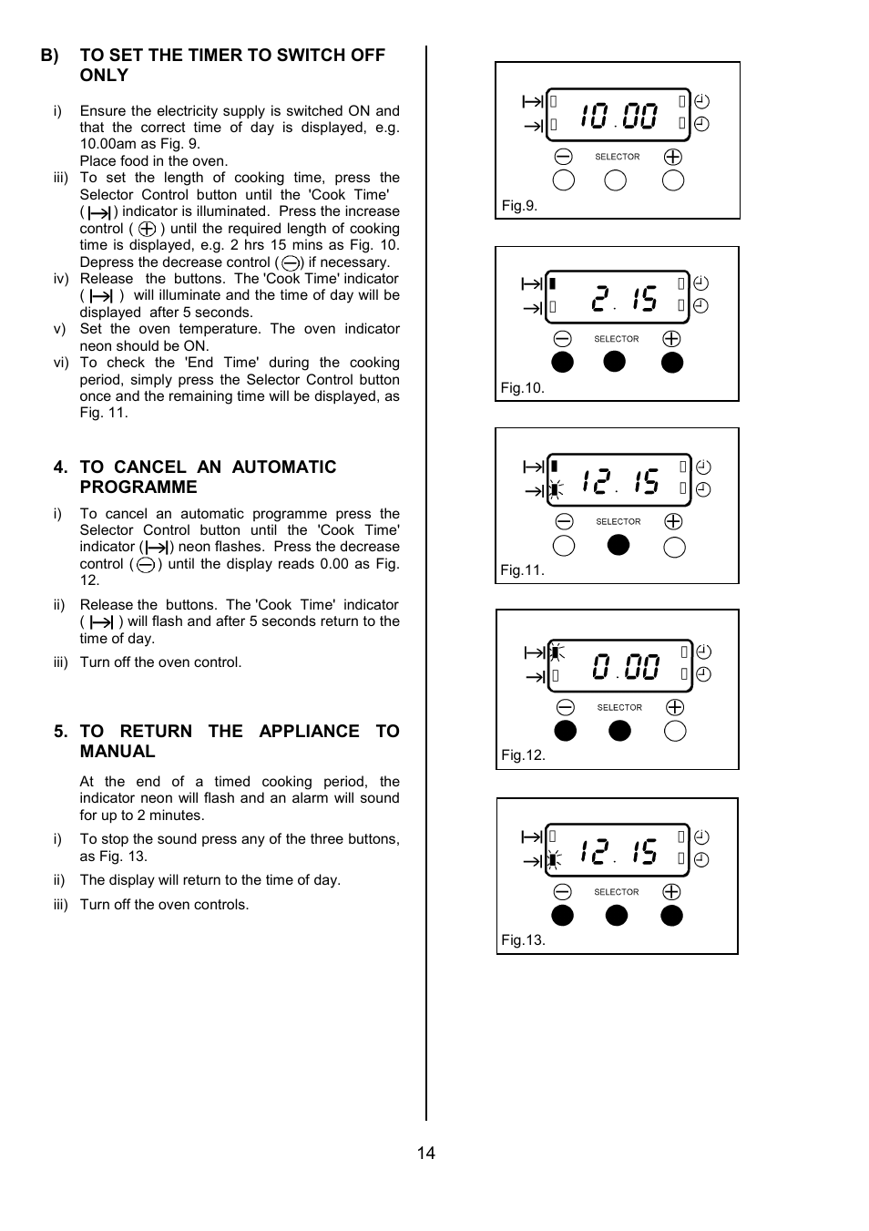 Tricity Bendix SE454 User Manual | Page 14 / 36