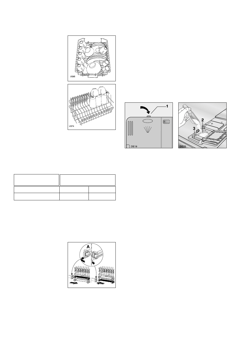 The upper basket, Adjusting the height of the upper basket, Use of detergent | Tricity Bendix BDW 46 User Manual | Page 9 / 20
