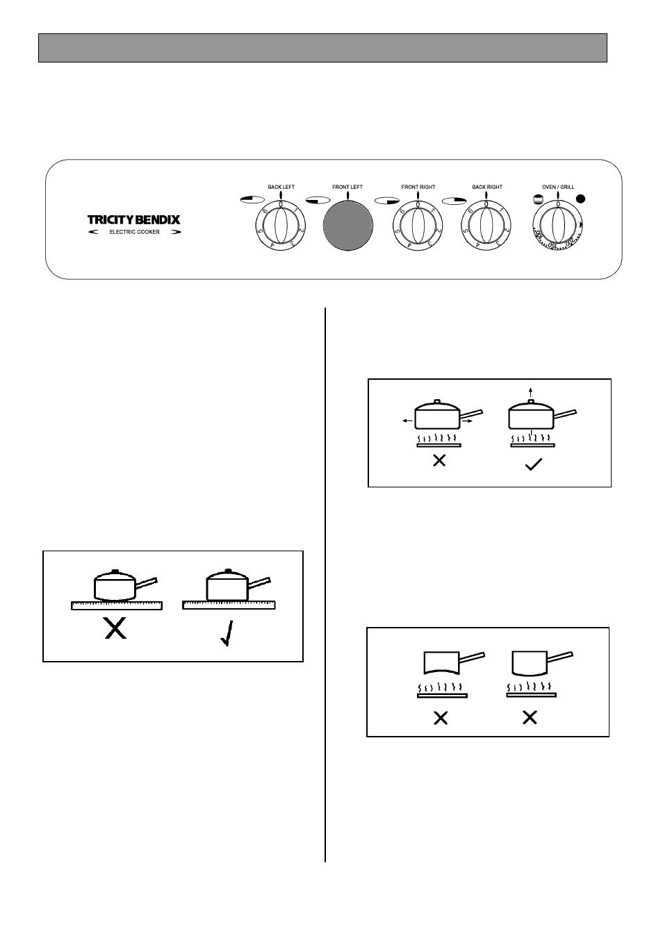 The sealed hotplates | Tricity Bendix SIE 225 User Manual | Page 11 / 24