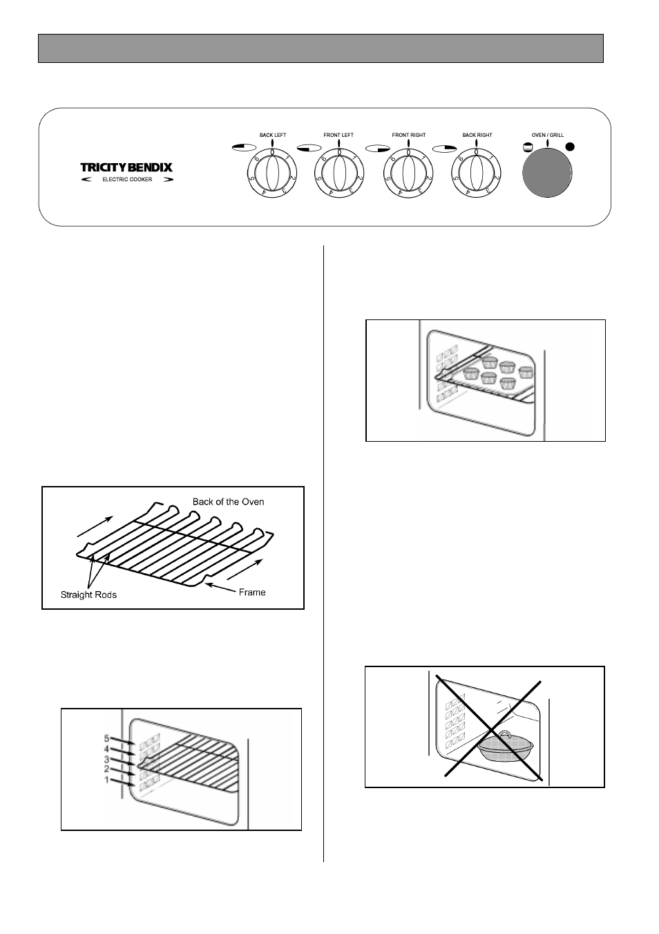 The oven | Tricity Bendix SIE 225 User Manual | Page 15 / 24