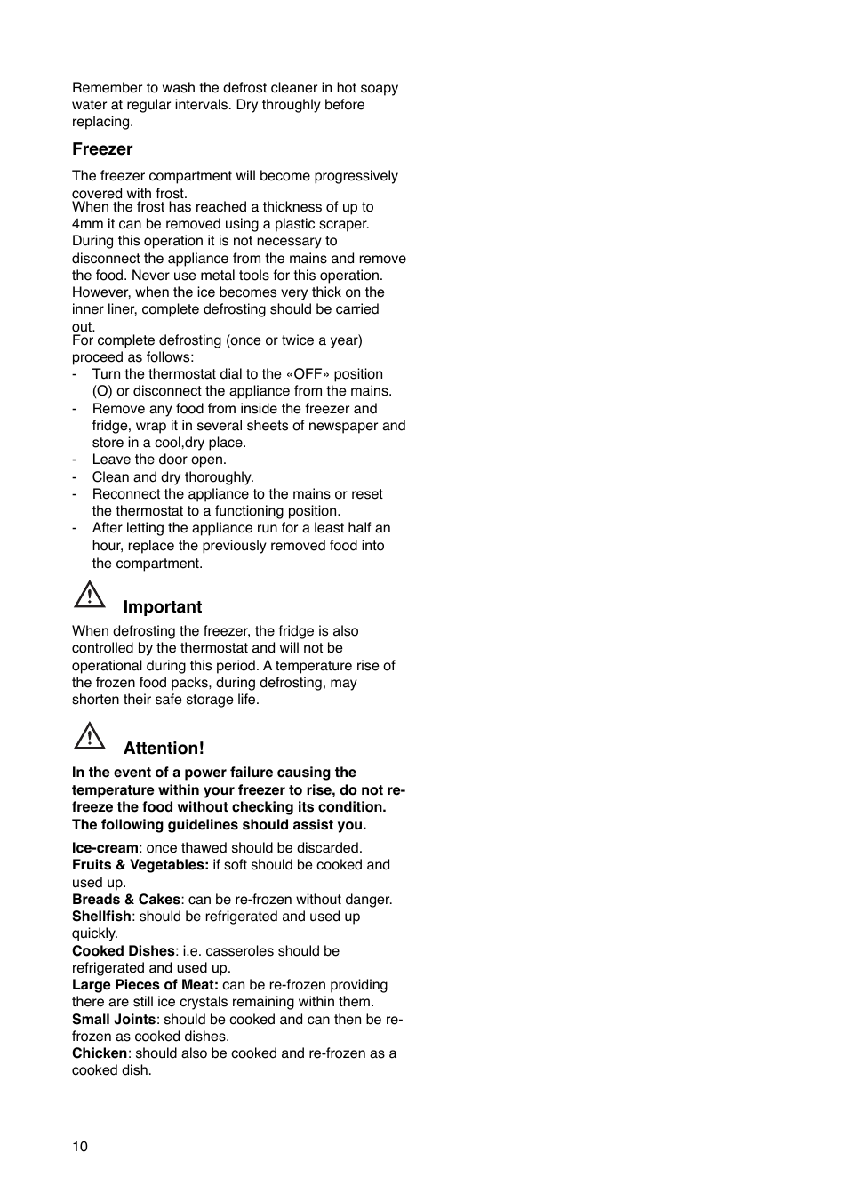 Tricity Bendix FD 792 User Manual | Page 10 / 20