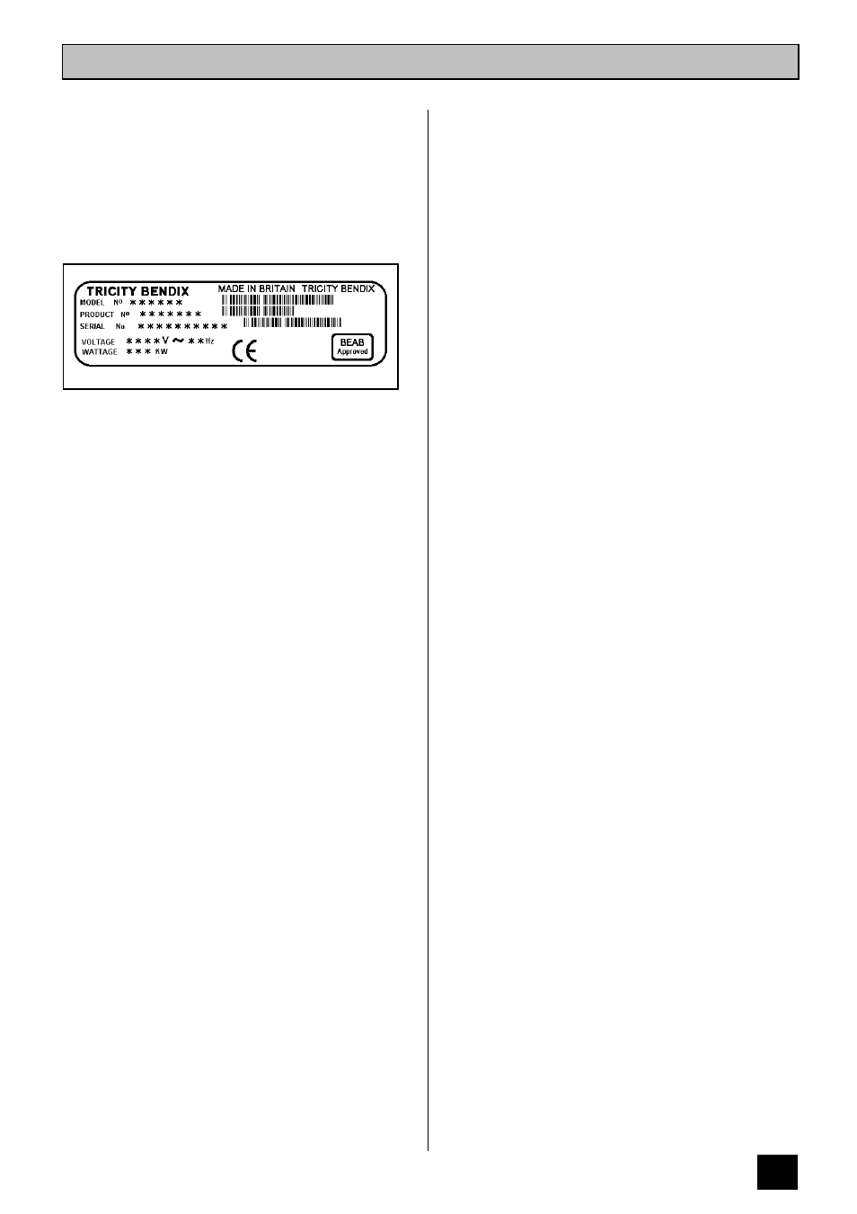 Introduction | Tricity Bendix TBD903 User Manual | Page 13 / 40
