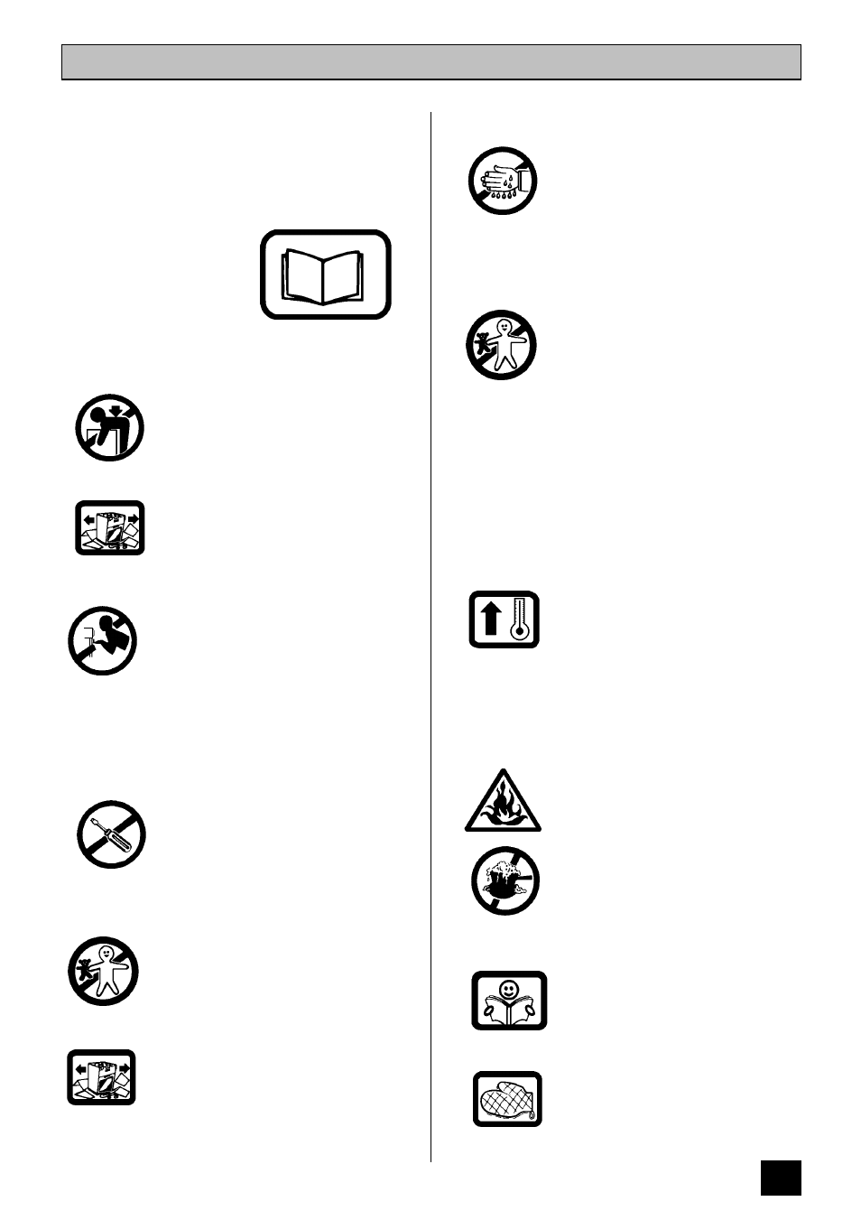 Safety | Tricity Bendix TBD903 User Manual | Page 5 / 40