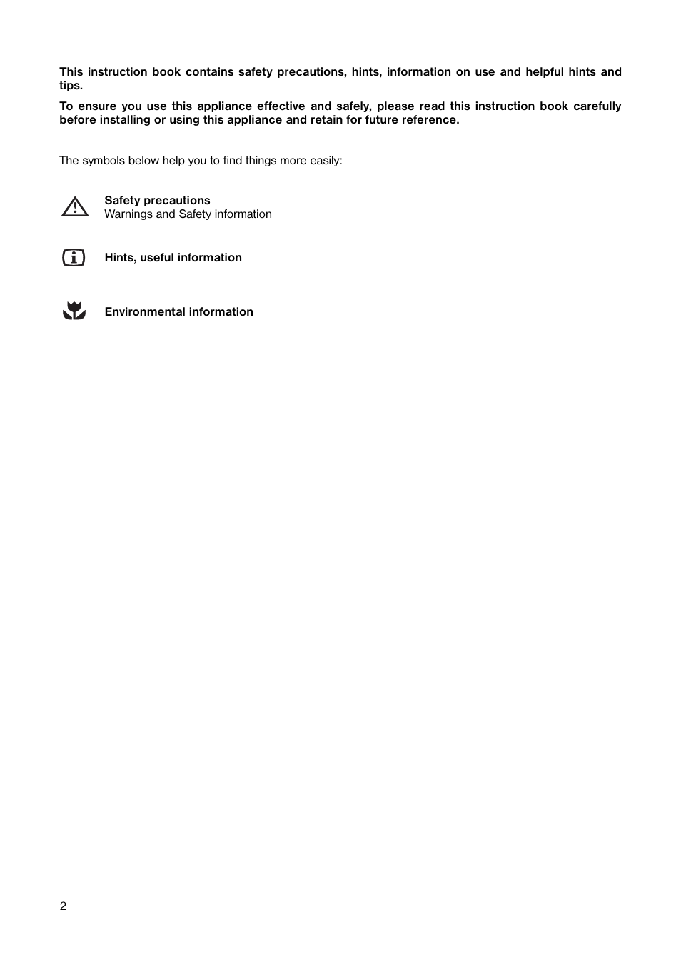 Tricity Bendix TB 56 R User Manual | Page 2 / 20