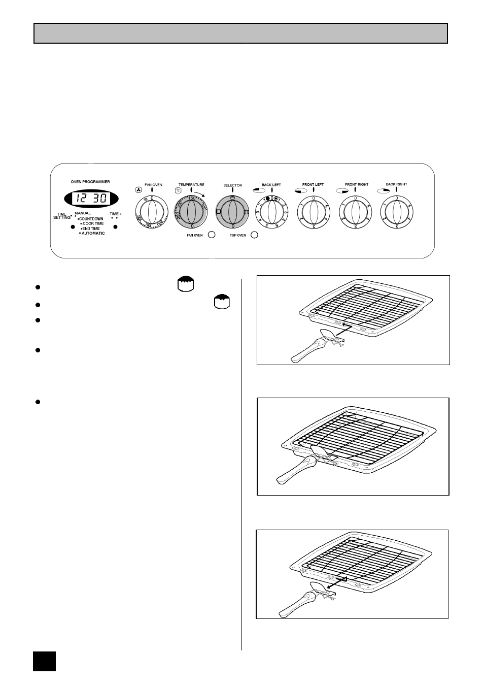 The grill | Tricity Bendix RE60 SS User Manual | Page 16 / 36