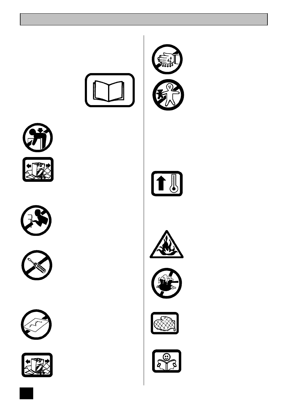 Safety | Tricity Bendix RE60 SS User Manual | Page 6 / 36
