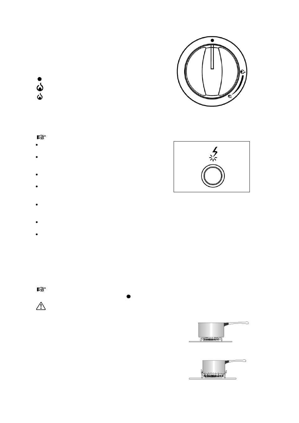 Using the hob, Selecting the correct burner | Tricity Bendix SIG 233/1 User Manual | Page 10 / 28