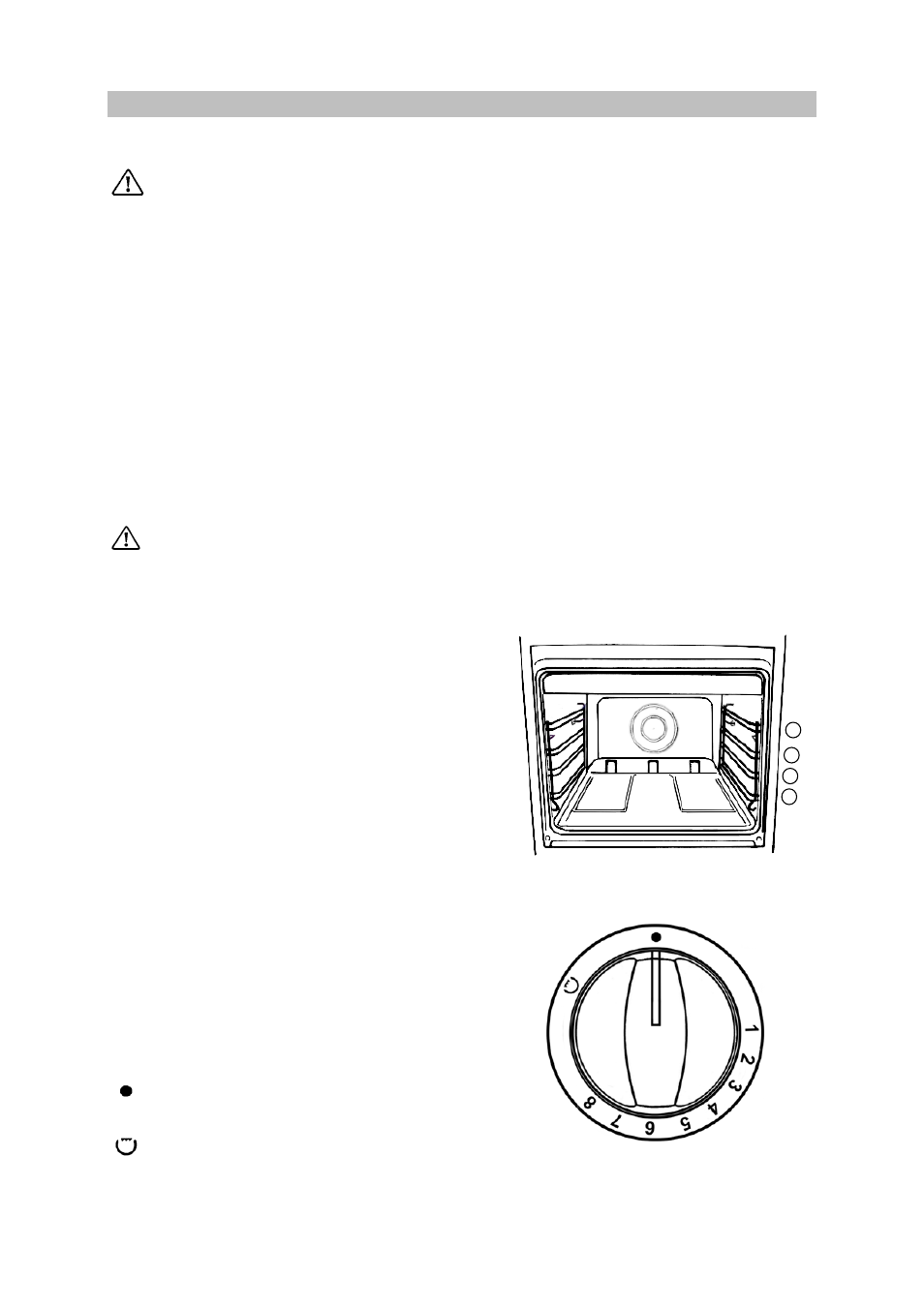 Use of appliance, Before the first use of the cooker, Using the oven | Tricity Bendix SIG 233/1 User Manual | Page 5 / 28