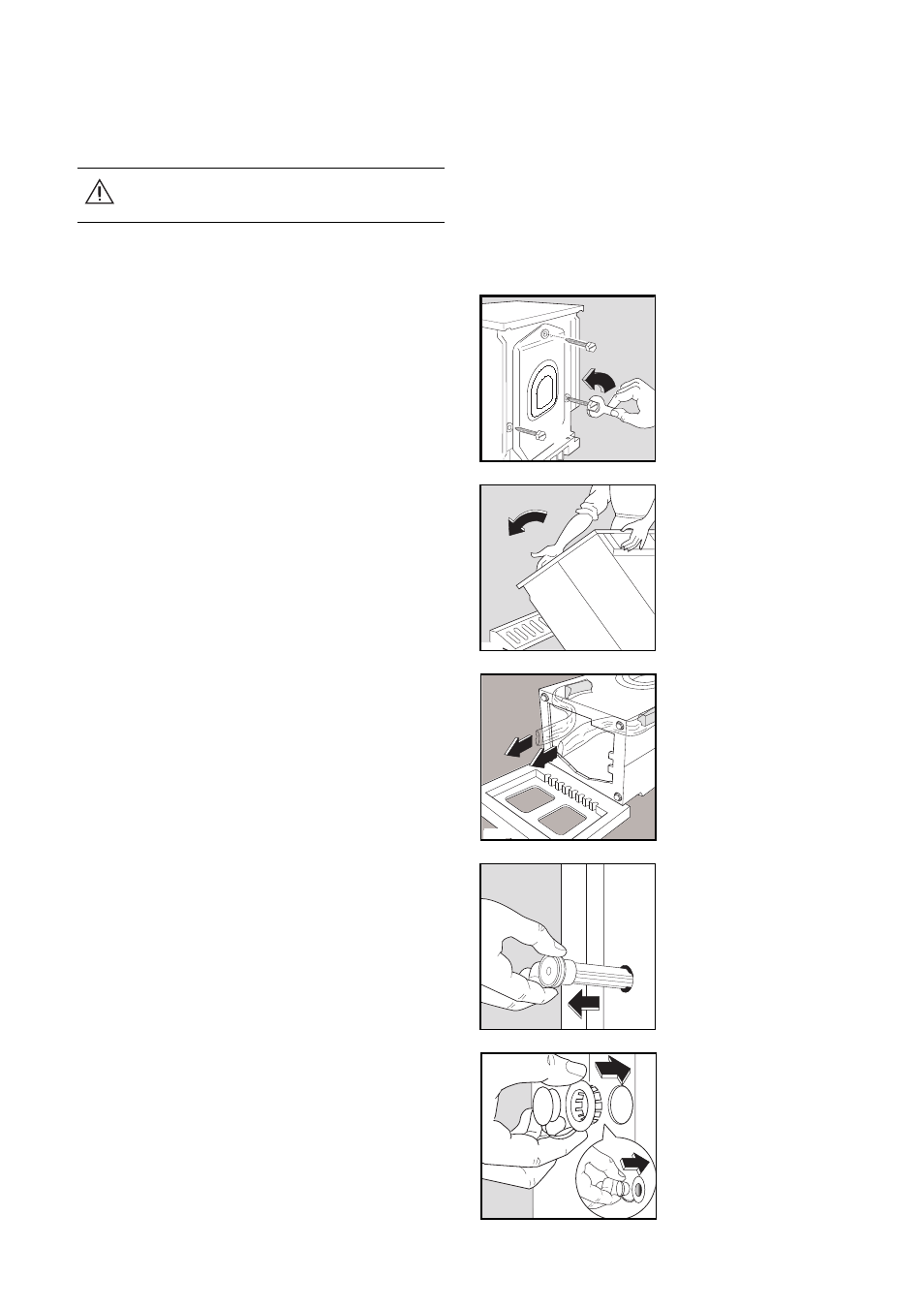 Unpacking | Tricity Bendix TB1000 W User Manual | Page 24 / 29